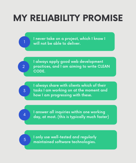 My Reliability Promise